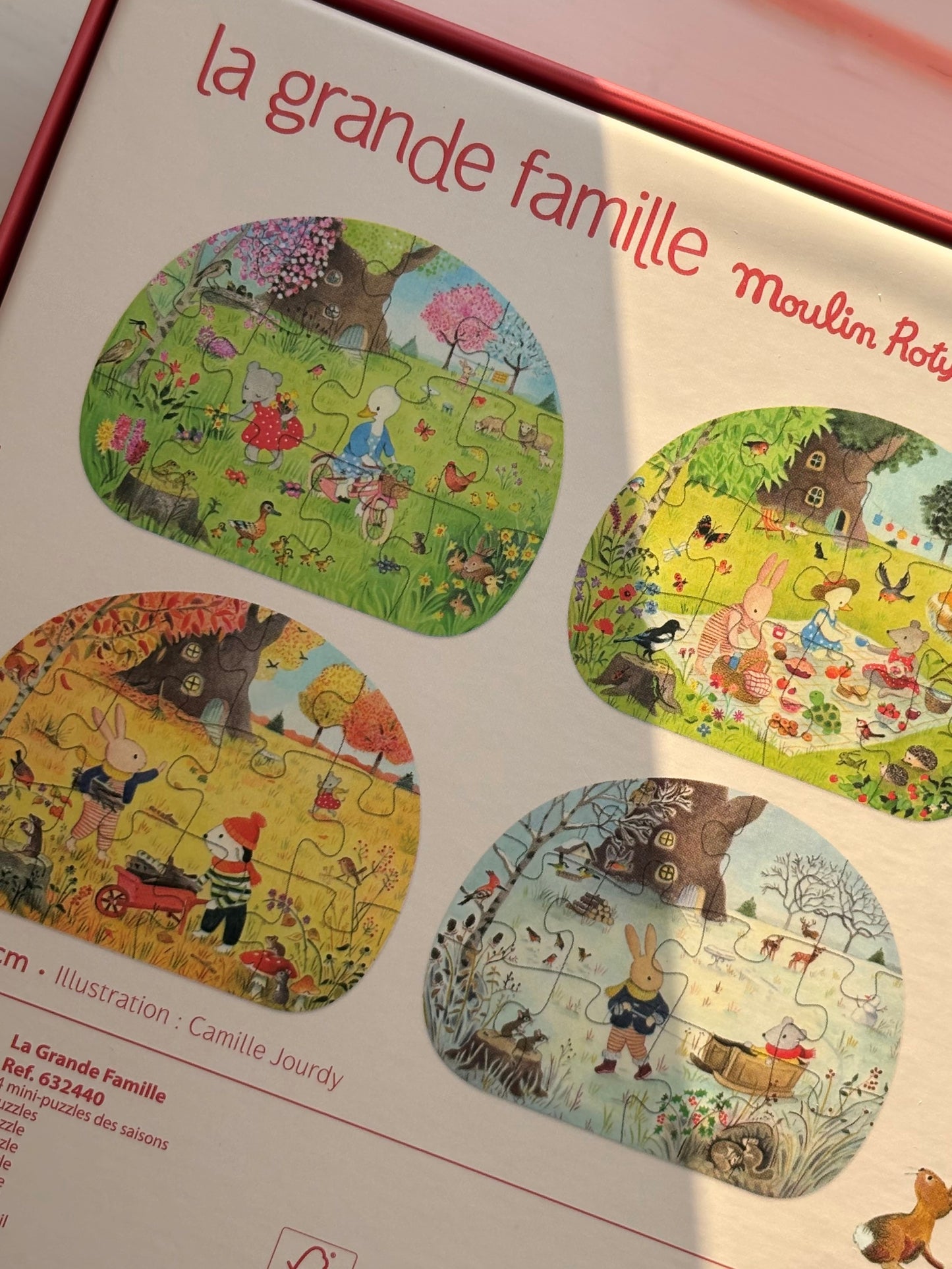 Mini puslespil Årstiderne - La Grande Famille